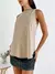 Musculosa algodón con terminación redondeada Pierre - Augusta