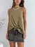 Musculosa algodón con terminación redondeada Pierre - Augusta