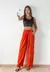 Pantalon ancho lino spandex cintura elastizada Quentin - Augusta