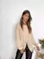 Sweater Oversize Lanilla Brush escote V, tajo y sisa baja RAJEL - comprar online