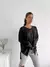 Sweater Oversize Lanilla Brush escote V, tajo y sisa baja RAJEL - Augusta