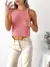 Top tejido calado cuello halter ROBBIE - comprar online