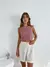 Top tejido calado cuello halter ROBBIE - comprar online