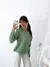 Sweater oversize escote en V y trenzas Silvie - comprar online