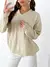 Imagen de Sweater oversize escote en V y trenzas Silvie