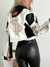 Campera importada de cuerina con bordados Tavush en internet