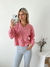 Sweater trenzado escote en V Temaki - tienda online