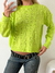 Sweater escote redondo amplio trenzado Venezia - Augusta