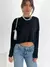 Sweater oversize con trenzas en frente y mangas Oregon en internet