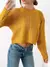 Sweater oversize con trenzas en frente y mangas Oregon