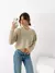 Sweater oversize con trenzas en frente y mangas Oregon - comprar online