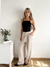 Imagen de Pantalon fibrana recto con lazo incorporado y tajo en botamanga Willander