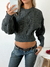 Sweater escote redondo trenza en pecho manga globo Winslet - comprar online
