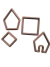 Kit Cortador casinha 3D - 4 peças