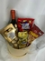 Cachepo com vinho e ferrero
