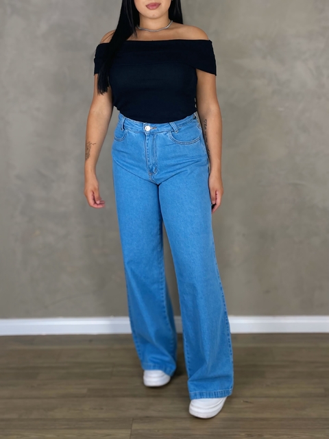 Calça Wid Leg Jeans Clara