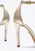 SANDALIA GISELE DOURADA SALTO FINO SCHUTZ - Ladonna Sapatos