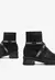 BOTA COTURNO KNIT LOGOMANIA PRETA SCHUTZ - Ladonna Sapatos