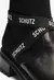 BOTA COTURNO KNIT LOGOMANIA PRETA SCHUTZ - loja online