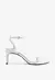 SANDÁLIA SKYE LEAF MID COURO PRATEADA SCHUTZ - Ladonna Sapatos
