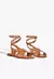 Rasteira Fresh Boho Couro Marrom Schutz na internet