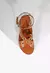 Imagem do Rasteira Fresh Boho Couro Marrom Schutz