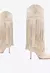 BOTA RAFFAELA UP FRINGES STILETTO FRANJAS CAMURÇA BRANCA SCHUTZ - loja online