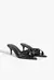 Tamanco Couro Salto Fino Médio Preto Schutz - Ladonna Sapatos