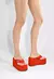 CHINELO PLATAFORMA ZOE NYLON VERMELHO SCHUTZ