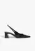 Scarpin Slingback Rhonda Mid Couro Preto Schutz - comprar online