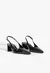 Scarpin Slingback Rhonda Mid Couro Preto Schutz