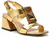 SANDALIA DOURADA COM METAL VICENZA - comprar online
