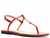 RASTEIRA STATEMENT FLATS COURO VERMELHA SCHUTZ