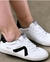 TÊNIS ST001 BRANCO COM BRILHO PRETO SCHUTZ