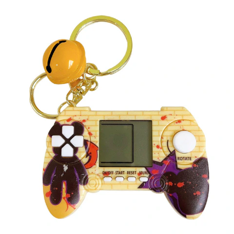 Llavero Mini Consola Brick Game Tetris Diseño Oso Gamer