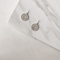Pingente medalha moeda libra 15mm
