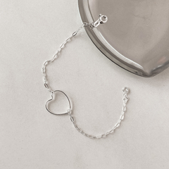 Pulseira Coração Vazado 19mm