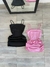 Vestido saten escote recto - comprar online