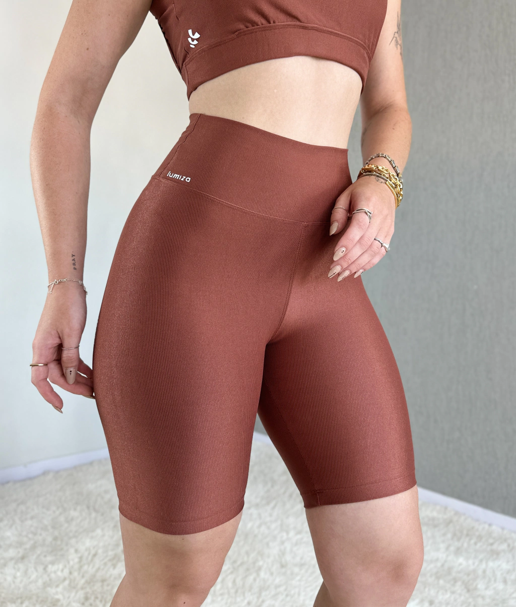 Short Ciclista - Marrom