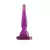  Plug anal con forma de sopapa de silicona clasica color violeta