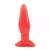 Plug dilatador anal de silicona clasico color rojo 