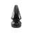 Plug dilatador anal de silicona clasico color negro