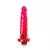 Dildo con vibracion para estimnulacon de punto G recuebierto de siliocna clasica color rojo