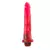 Dildo con vibracion para estimulacion de punto G de siliocona clasica color rojo