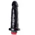 Dildo con vibracion para estimnulacon de punto G recuebierto de siliocna clasica color negro