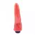 Dildo con vibracion para estimulacion del punto G recubierto de silicona clasica color rojo