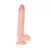 Dildo realístico de 11 pulgadas con textura similar a la piel, color carne y base de succión.