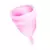 Copa menstrual de silicona suave y flexible 