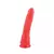 Dildo de silicona clasica color rojo con ventosa 