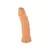 Dildo de silcona clasica color piel con ventosa 